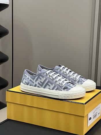 Fortok Fendi Domino Sneakers in Grey