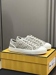 Fortok Fendi Domino Sneakers in Beige - 1