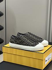 Fortok Fendi Domino Sneakers in Brown - 1