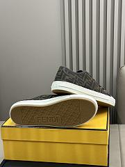 Fortok Fendi Domino Sneakers in Brown - 4