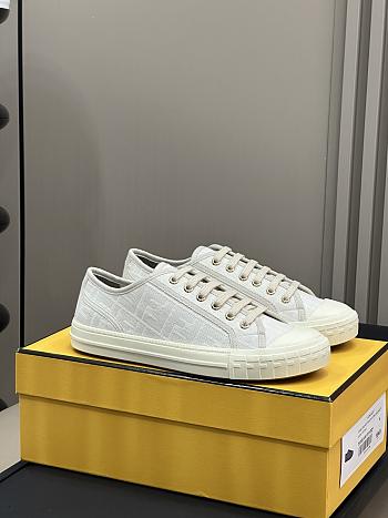 Fortok Fendi Domino Sneakers in White