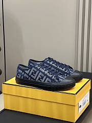 Fortok Fendi Domino Sneakers in Dark Blue - 1