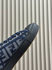 Fortok Fendi Domino Sneakers in Dark Blue - 6