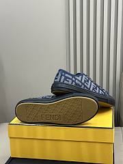 Fortok Fendi Domino Sneakers in Dark Blue - 5