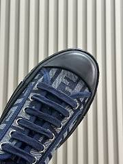 Fortok Fendi Domino Sneakers in Dark Blue - 4