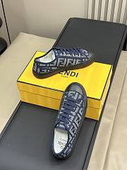 Fortok Fendi Domino Sneakers in Dark Blue - 3