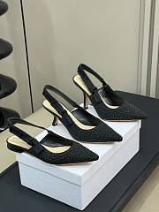 Fortok Dior J'adior Slingback Pump Pearls Black - 1