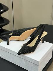 Fortok Dior J'adior Slingback Pump Pearls Black - 3