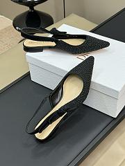 Fortok Dior J'adior Slingback Pump Pearls Black - 4