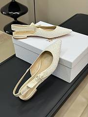 Fortok Dior J'adior Slingback Pump Pearls White - 3