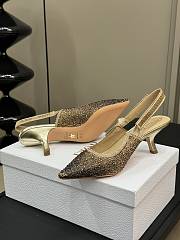 Fortok Dior J'adior Slingback Pump Pearls Gold - 4