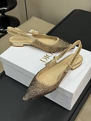 Fortok Dior J'adior Slingback Pump Pearls Gold - 3