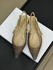 Fortok Dior J'adior Slingback Pump Pearls Gold - 2