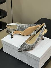 Fortok Dior J'adior Slingback Pump Pearls Silver - 6