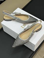 Fortok Dior J'adior Slingback Pump Pearls Silver - 3