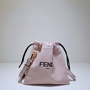 Fortok Fendi Pack Small Pouch Pink Nappa Leather Bag 24x2x24cm - 1