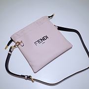 Fortok Fendi Pack Small Pouch Pink Nappa Leather Bag 24x2x24cm - 5