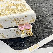 Fortok Dior Pink Diamond Pendant Earrings - 1