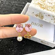 Fortok Dior Pink Diamond Pendant Earrings - 3