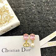 Fortok Dior Pink Diamond Pendant Earrings - 2