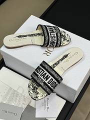 Fortok Dior Dway Slides White & Black - 6