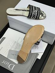 Fortok Dior Dway Slides White & Black - 5