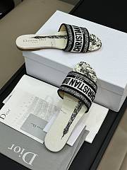 Fortok Dior Dway Slides White & Black - 2