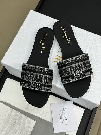 Fortok Dior Dway Slides in Black