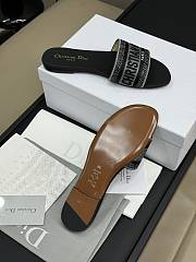 Fortok Dior Dway Slides in Black - 3