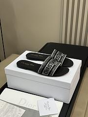 Fortok Dior Dway Slides in Black - 2
