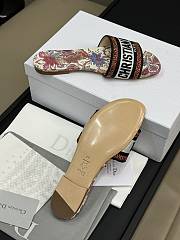 Fortok Dior Dway Slide Multicolor Embroidered Cotton - 3