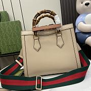 Fortok Gucci Diana Small Tote Bag in Beige 702721 27x24x11cm - 4