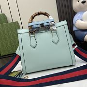 Fortok Gucci Diana Small Tote Bag in Blue 702721 27x24x11cm - 5