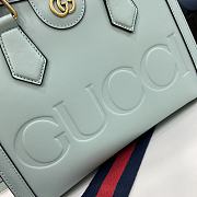 Fortok Gucci Diana Small Tote Bag in Blue 702721 27x24x11cm - 3