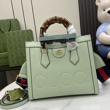 Fortok Gucci Diana Small Tote Bag in Green Mint 702721 27x24x11cm