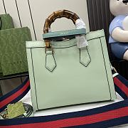 Fortok Gucci Diana Small Tote Bag in Green Mint 702721 27x24x11cm - 6