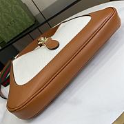 Fortok Gucci Jackie Shoulder Bag Natural Canvas Brown 782849 27.5x19x4cm - 5