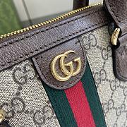 Fortok Gucci Ophidia Small Handbag Beige And Ebony GG Supreme Canvas 795249 31.5x16.5x8cm - 4