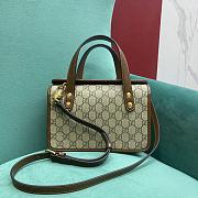 Fortok Gucci Horsebit 1955 Top Handle Bag 23x12x16cm - 6