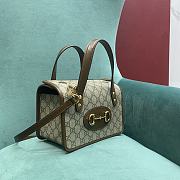 Fortok Gucci Horsebit 1955 Top Handle Bag 23x12x16cm - 4