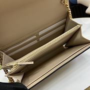 Fortok Gucci GG Beige Leather Chain Wallet 781555 20x13x6cm - 2