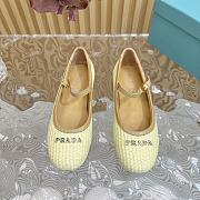 Fortok Prada Raffia Shoes in Beige - 1