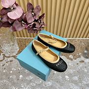 Fortok Prada Raffia Shoes in Black - 4