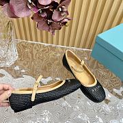 Fortok Prada Raffia Shoes in Black - 2