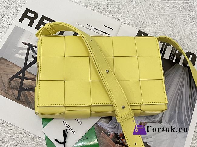 Fortok Bottega Veneta Cassette Bag Yellow 578004 23x15x6cm - 1