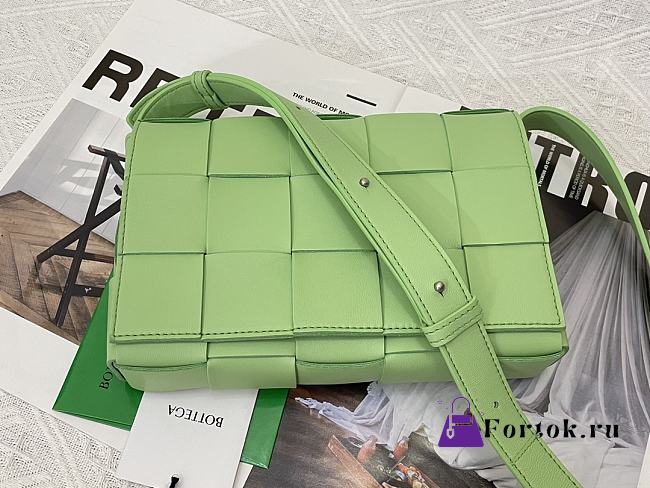 Fortok Bottega Veneta Cassette Bag Light Green 578004 23x15x6cm - 1
