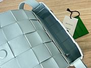 Fortok Bottega Veneta Cassette Bag Light Blue 578004 23x15x6cm - 3