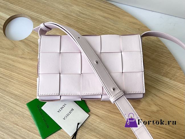 Fortok Bottega Veneta Cassette Bag Light Pink 578004 23x15x6cm - 1