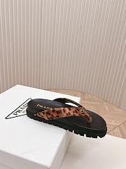 Fortok Prada Velvet Slides in Leopard Print - 6