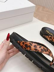 Fortok Prada Velvet Slides in Leopard Print - 3